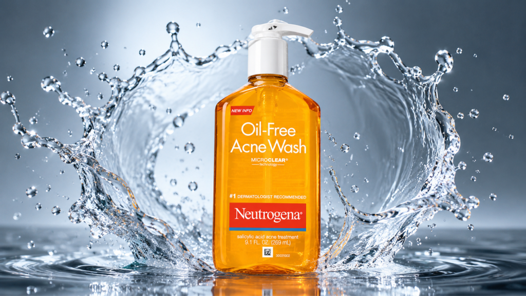 غسول نيوتروجينا الخالي من الزيوت Neutrogena Oil-Free Acne Wash